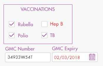 Locum tenen candidate fields